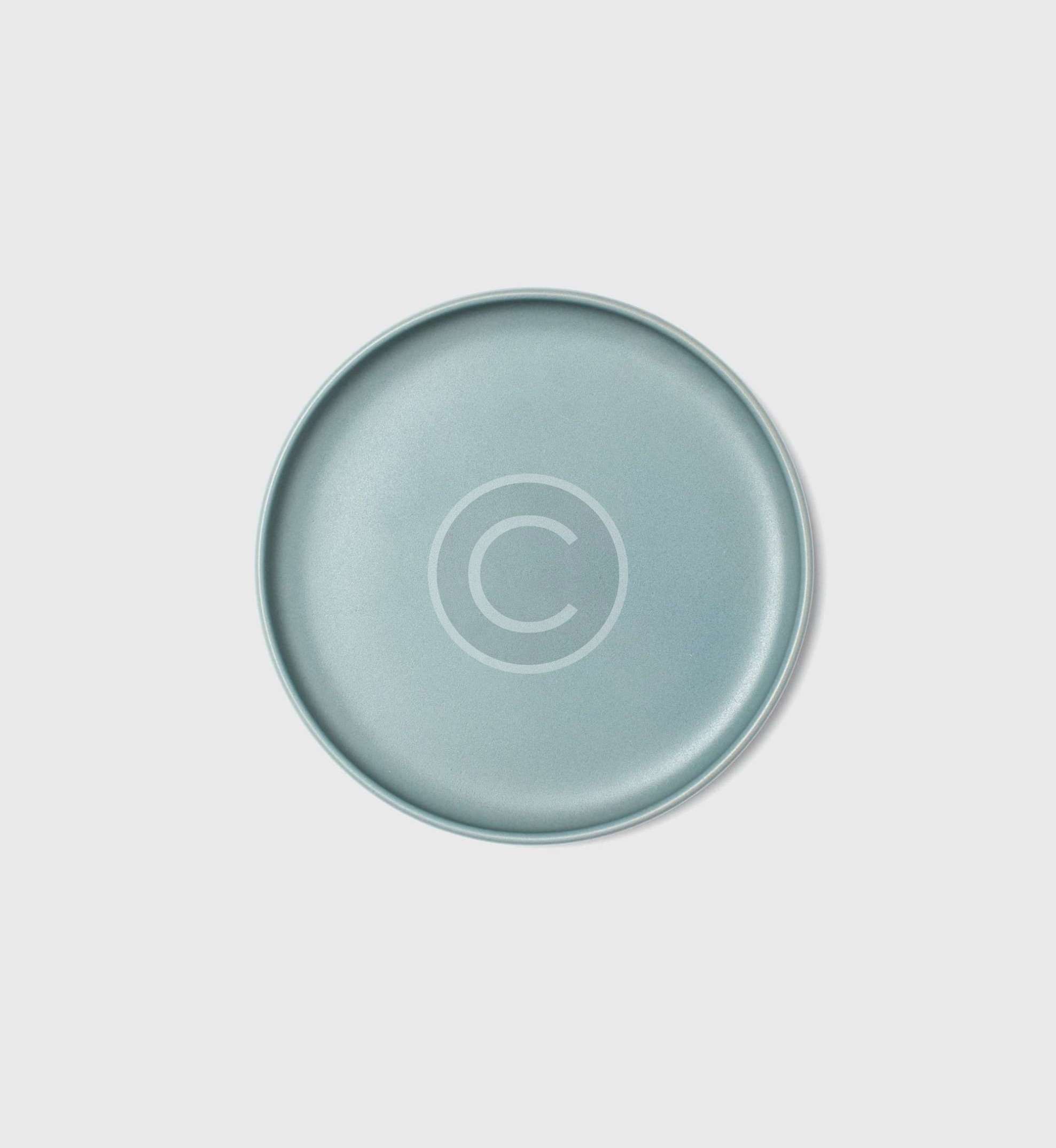 Blue ceramic dish