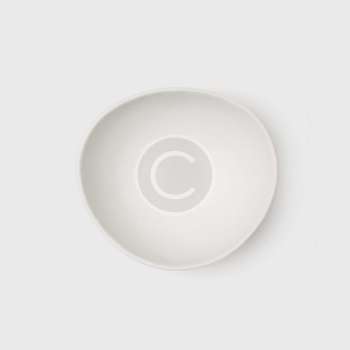 White stoneware bowl